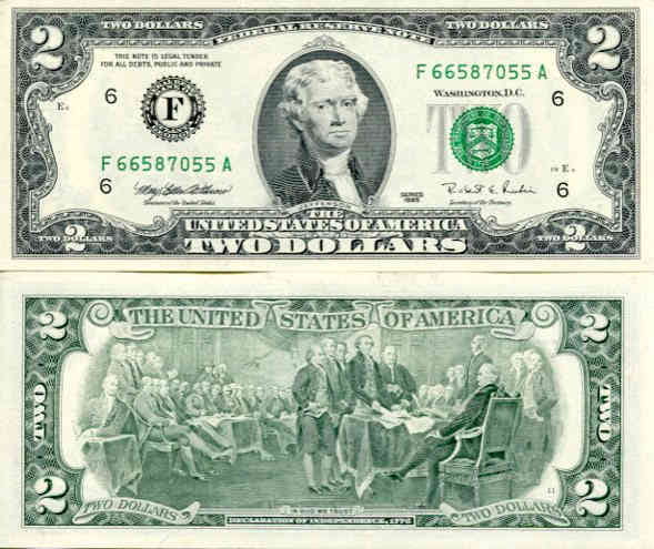 USA 2 Dolary 1995 r. Atlanta F UNC