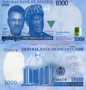 Nigeria 1000 Naira 2023 r. UNC