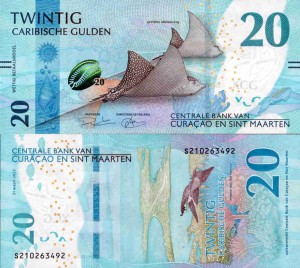 Curacao i Sint Maarten 20 Guldenów Karaibskich 2025 r. UNC