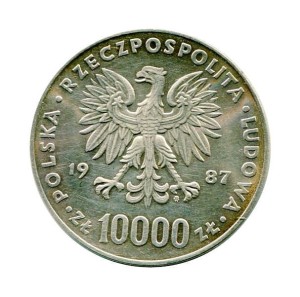 Polska 10 000 zł Jan Paweł II 1987 r.