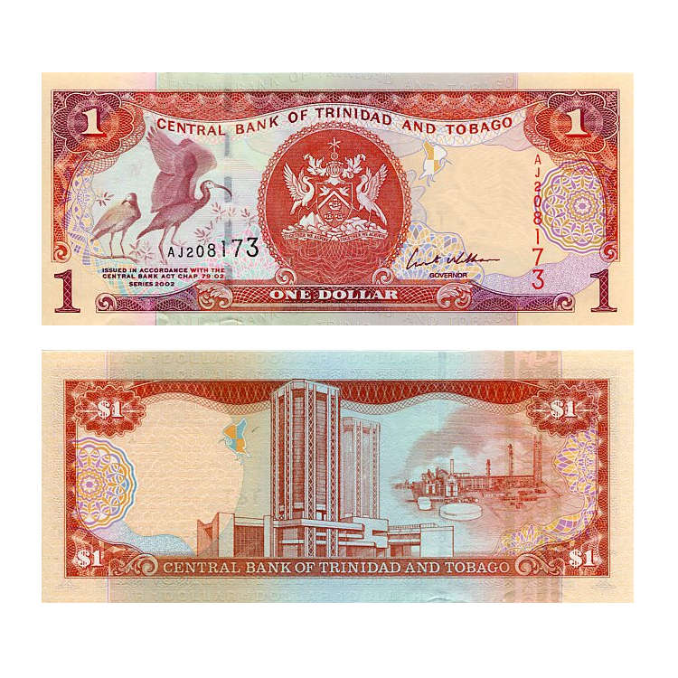 Banknot Trinidad & Tobago 1 Dolar 2002 r. UNC
