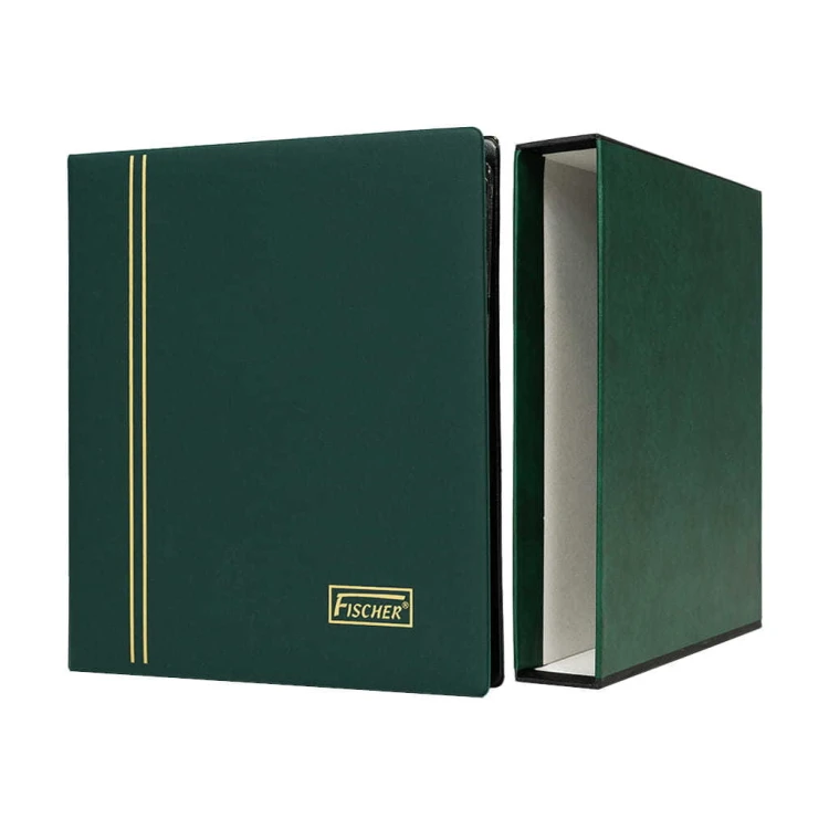 Klaser Fischer Optimum na karty telefoniczne + futerał Premium  Zielony