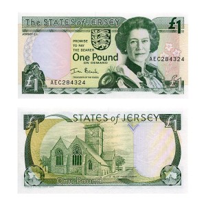 Banknot Jersey 1 Funt 2000 r. UNC