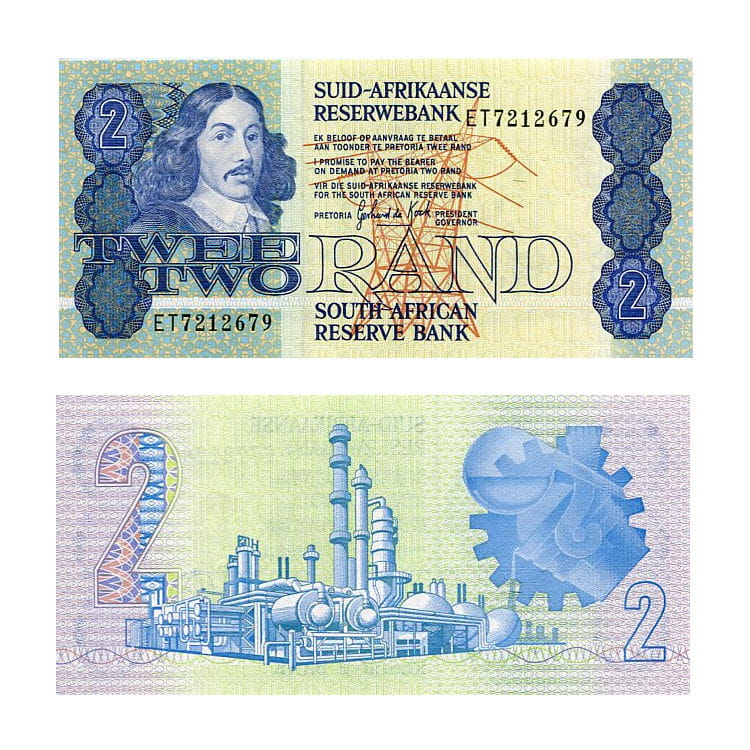 Banknot RPA 2 Rand 1983 r. UNC