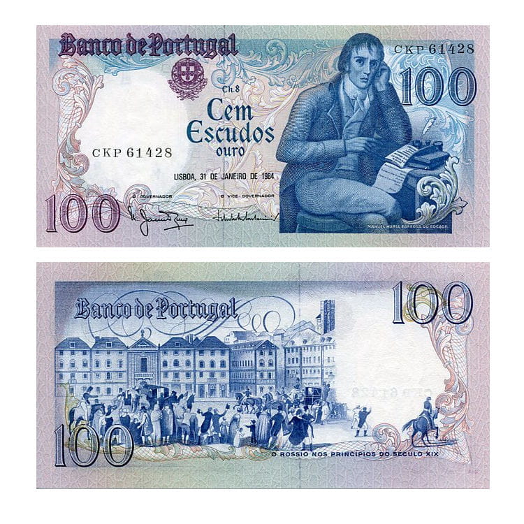 Banknot Portugalia 100 Escudos 1984 r. UNC