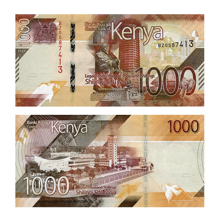 Banknot Kenia 1000 Shillings 2019 r. UNC