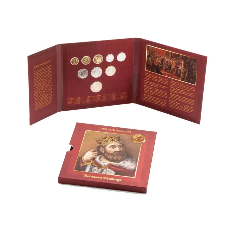 Menniczy zestaw monety obiegowe w etui 2025 r. Bolesław Chrobry