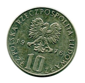 10 złotych Bolesław Prus 1976 r.