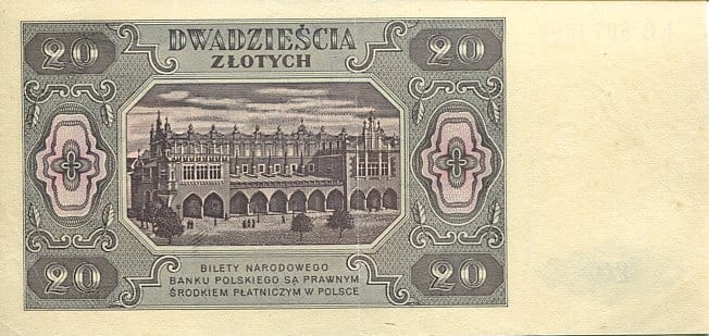 Banknot Polska 20 Złotych 1948 r.