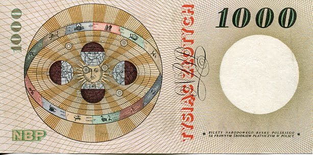 Banknot Polska 1000 Złotych 1965 r.