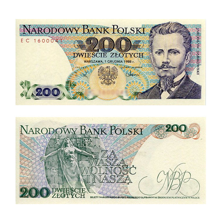 PRL Banknot Polska 200 zł z 1988 r.