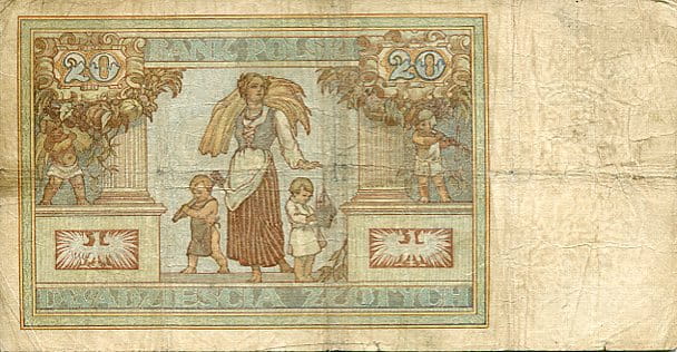 Banknot Polska 20 Złotych 1931 r.