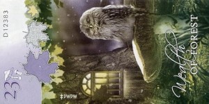 Banknot testowy PWPW Sowa