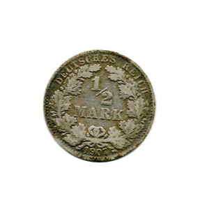 Niemcy 1/2 Marki 1907 r.