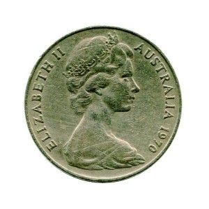 Australia 20 Cents 1970 r.  Elizabeth II
