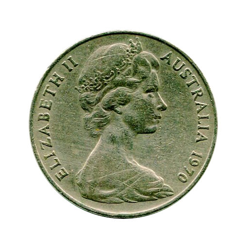 Australia 20 Cents 1970 r.  Elizabeth II