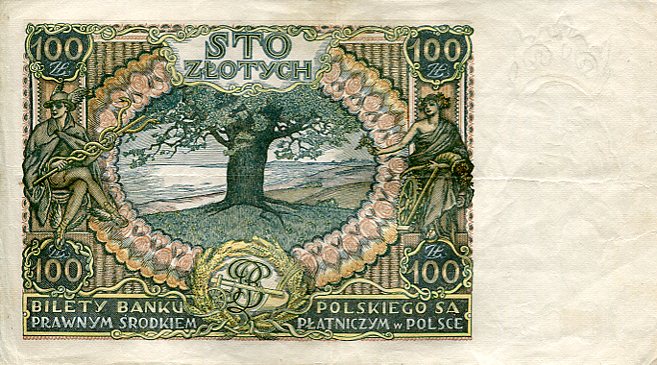 Banknot Polska 100 Złotych 1934 r.