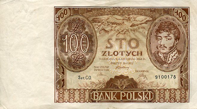 Banknot Polska 100 Złotych 1934 r. C.O.