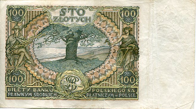 Banknot Polska 100 Złotych 1934 r.
