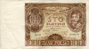 Banknot Polska 100 Złotych 1934 r. C.O.
