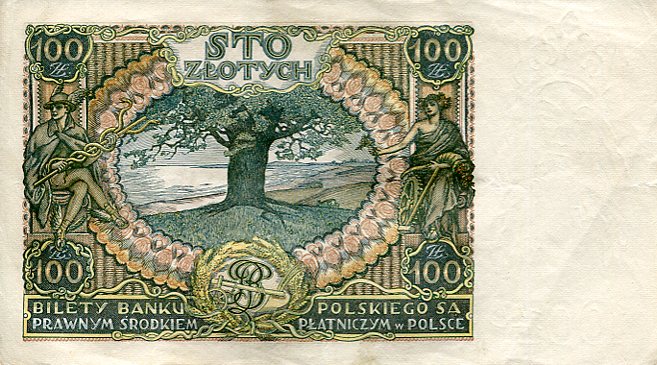 Banknot Polska 100 Złotych 1934 r.