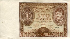 Banknot Polska 100 Złotych 1934 r. C.O.
