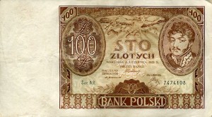 Banknot Polska 100 Złotych 1932 r. AR.