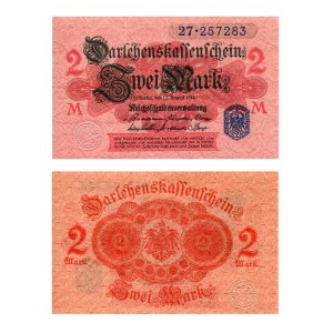 Banknot Niemcy 2 Marki 1914 r. UNC