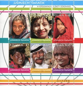 Polska Bloczek "Uśmiech Świata" w fotografiach Elżbiety Dzikowskiej  2011 r.