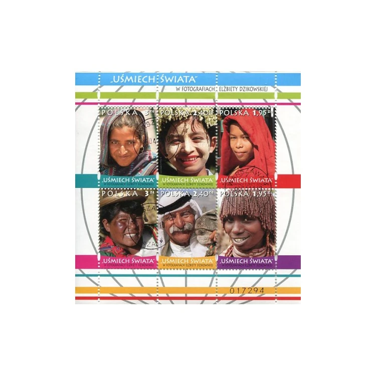 Polska Bloczek☉ "Uśmiech Świata" w fotografiach Elżbiety Dzikowskiej 2011 r.