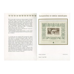 Polska Bloczek** Światowa Wystawa Filatelistyczna w Poznaniu - Legenda o Orle Białym 1993 r.