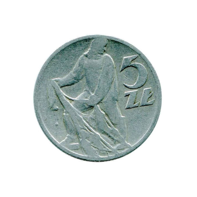 Polska 5 Złotych z rybakiem 1959 r.