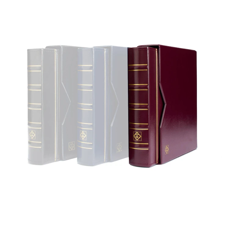 Klaser Leuchtturm na monety w holderach Optima + Futerał Bordowy