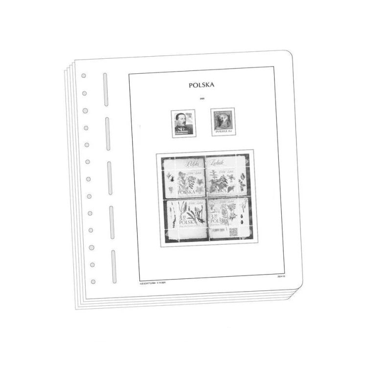 Karty Leuchtturm na znaczki z hawidami Polska 2025 r.