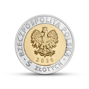 Moneta 5 zł Odkryj Polskę 2026 r. Zespół pałacowo-parkowy w Kozłówce awers