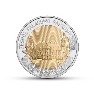 Moneta 5 zł Odkryj Polskę 2026 r. Zespół pałacowo-parkowy w Kozłówce
