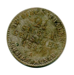 Prusy 2 1/2 Silber Groschen 1847 r.