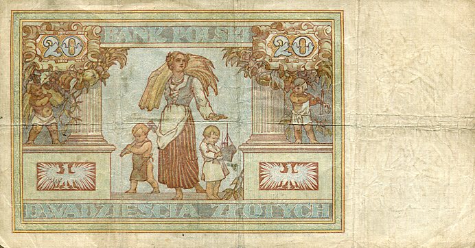 Banknot Polska 20 Złotych 1931 r. CN