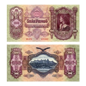 Banknot Węgry 100 Pengo 1930 r.