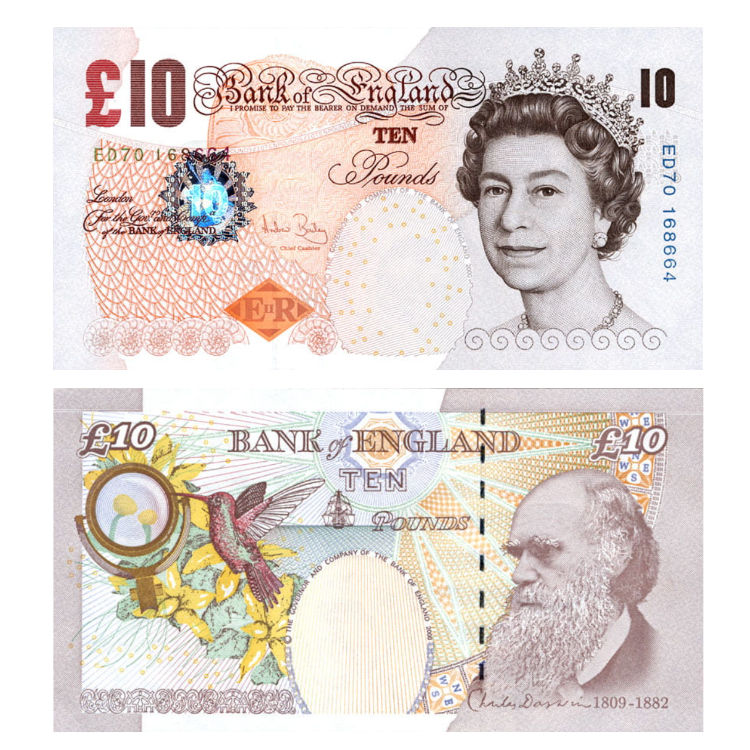 Banknot Anglia 10 Funtów 2000 r. UNC