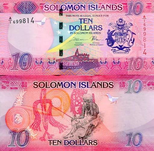 Wyspy Salomona 10 Dolarów 2022 r. UNC