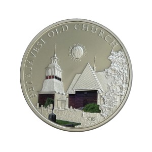 Palau 5 Dollars 2015 r. Drewniany kościół w Petajavesi w Finlandii