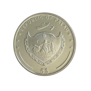 Palau 5 Dollars 2015 r. Wieża widokowa Space Needle w Seattle