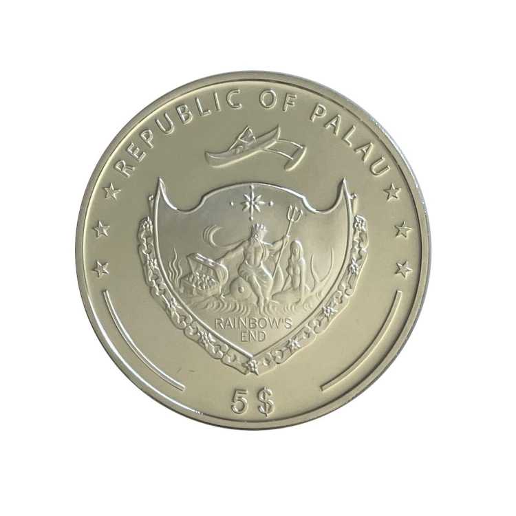 Palau 5 Dollars 2015 r. Wieża widokowa Space Needle w Seattle