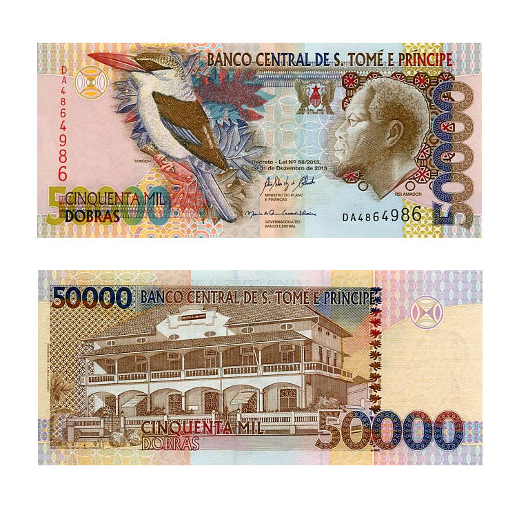 Banknot Wyspy Świętego Tomasza i Książęca 50000 Dobras 2013 r. UNC