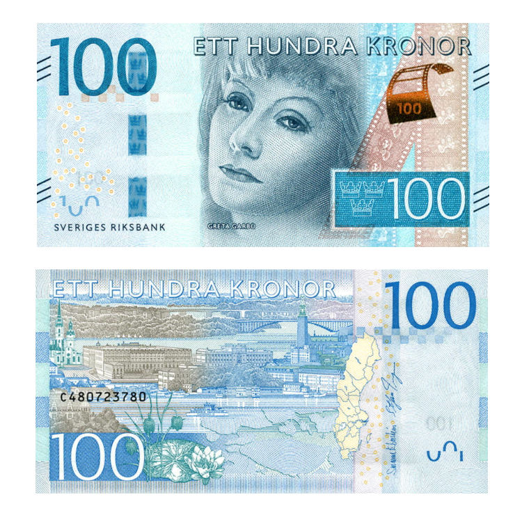 Banknot Szwecja 100 Koron 2015 r. UNC