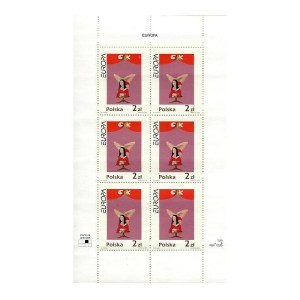 Polska Bloczek** Europa 2002 r.