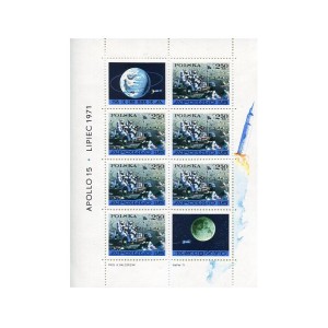 Polska Bloczek** Badanie kosmosu - "Apollo 15" 1971 r.