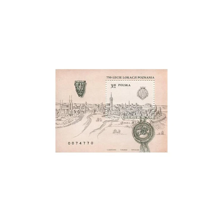 Polska Bloczek** 750-lecie lokacji Poznania 2003 r.
