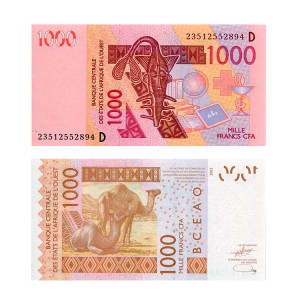 Banknot Mali 1000 Francs 2003 r. UNC